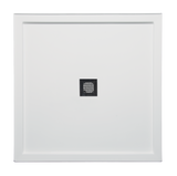 Americh S4848DT-WH 48" x 48" Double Threshold DS Base w/Square Drain - White