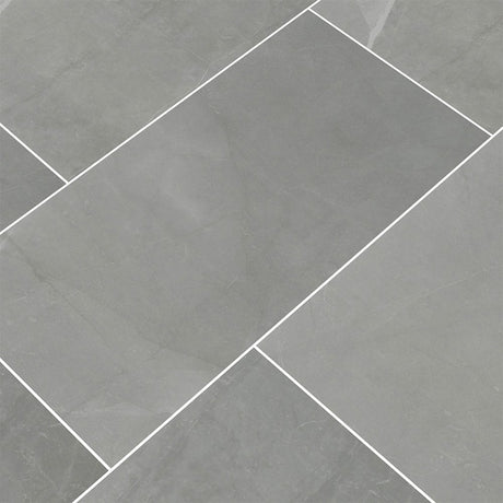 Sande Grey Porcelain Floor and Wall Tile 24"x48" Polished - MSI Collection SANDE GREY POLISHED 24X48 (Case)