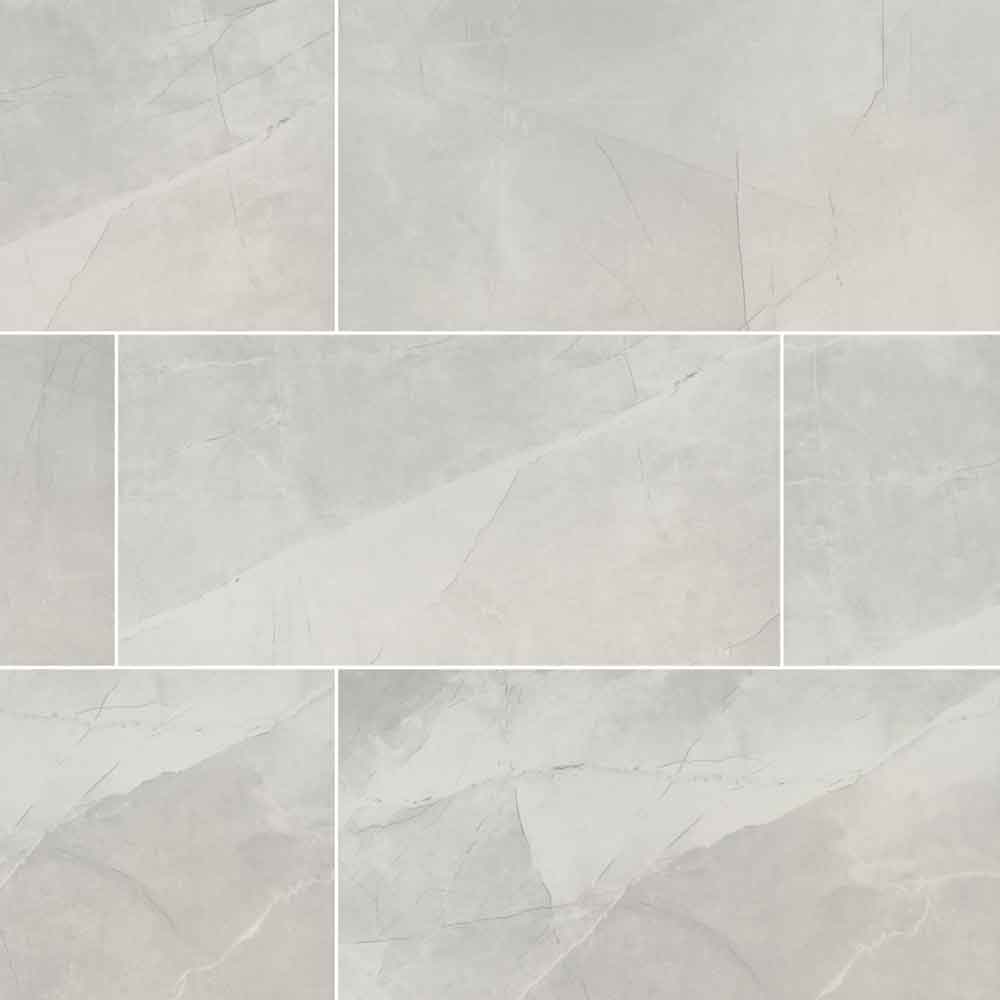 Sande ivory 24 in x 48 in matte porcelain floor and wall tile NSANIVO2448 product shot top wall view #Size_24"x48"