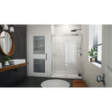 DreamLine Sapphire-V 50 - 54 in. W x 76 in. H Bypass Shower Door in Chrome and Clear Glass
