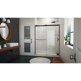 DreamLine Sapphire-V 56 - 60 in. W x 76 in. H Bypass Shower Door in Oil Rubbed Bronze and Clear Glass