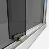 DreamLine Sapphire 44-48 in. W x 76 in. H Semi-Frameless Bypass Shower Door in Brushed Nickel and Gray Glass