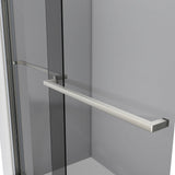 DreamLine Sapphire 44-48 in. W x 76 in. H Semi-Frameless Bypass Shower Door in Brushed Nickel and Gray Glass