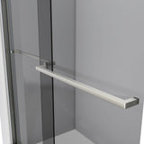 DreamLine Sapphire 56-60 in. W x 76 in. H Semi-Frameless Bypass Shower Door in Brushed Nickel and Gray Glass