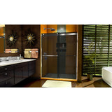 DreamLine Sapphire 56-60 in. W x 76 in. H Semi-Frameless Bypass Shower Door in Chrome and Gray Glass
