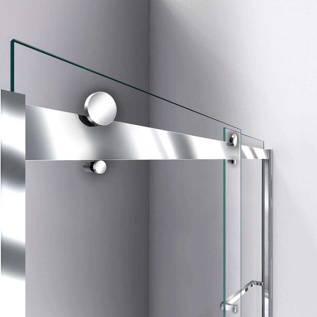 DreamLine Sapphire 44-48 in. W x 76 in. H Semi-Frameless Bypass Shower Door in Chrome