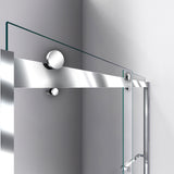 DreamLine Sapphire 44-48 in. W x 76 in. H Semi-Frameless Bypass Shower Door in Chrome