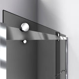 DreamLine Sapphire 56-60 in. W x 60 in. H Semi-Frameless Bypass Tub Door in Chrome and Gray Glass