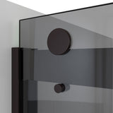 DreamLine Sapphire-V 50 - 54 in. W x 76 in. H Bypass Shower Door in Oil Rubbed Bronze and Gray Glass