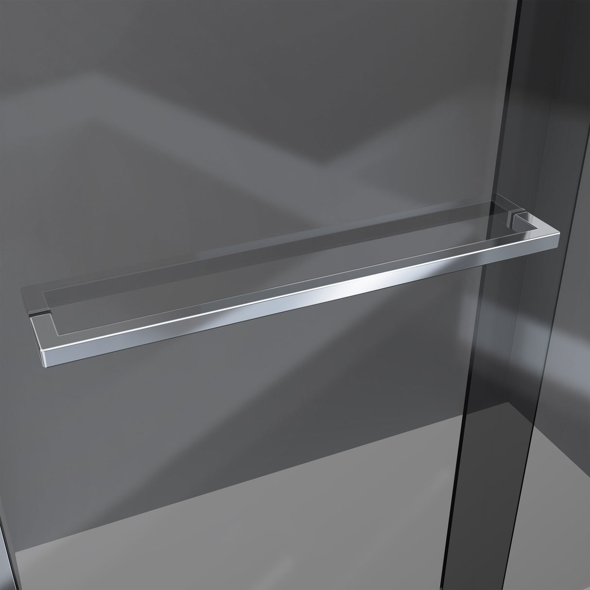 DreamLine Sapphire-V 56 - 60 in. W x 76 in. H Bypass Shower Door in Chrome and Gray Glass