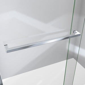 DreamLine Sapphire-V 56 - 60 in. W x 62 in. H Bypass Tub Door in Chrome and Clear Glass