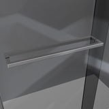 DreamLine Sapphire-V 56 - 60 in. W x 62 in. H Bypass Tub Door in Brushed Nickel and Gray Glass