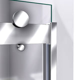 DreamLine Sapphire 56-60 in. W x 60 in. H Semi-Frameless Bypass Tub Door in Chrome