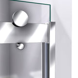 DreamLine Sapphire 56-60 in. W x 76 in. H Semi-Frameless Bypass Shower Door in Chrome