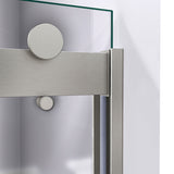 DreamLine Sapphire 44-48 in. W x 76 in. H Semi-Frameless Bypass Shower Door in Brushed Nickel