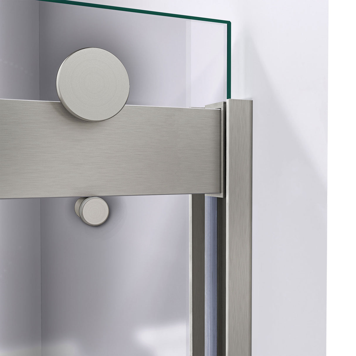 DreamLine Sapphire 56-60 in. W x 76 in. H Semi-Frameless Bypass Shower Door in Brushed Nickel