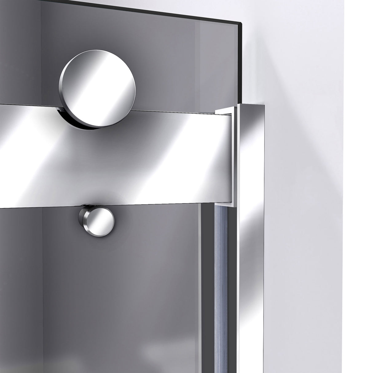 DreamLine Sapphire 44-48 in. W x 76 in. H Semi-Frameless Bypass Shower Door in Chrome and Gray Glass