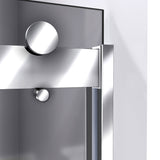 DreamLine Sapphire 56-60 in. W x 60 in. H Semi-Frameless Bypass Tub Door in Chrome and Gray Glass