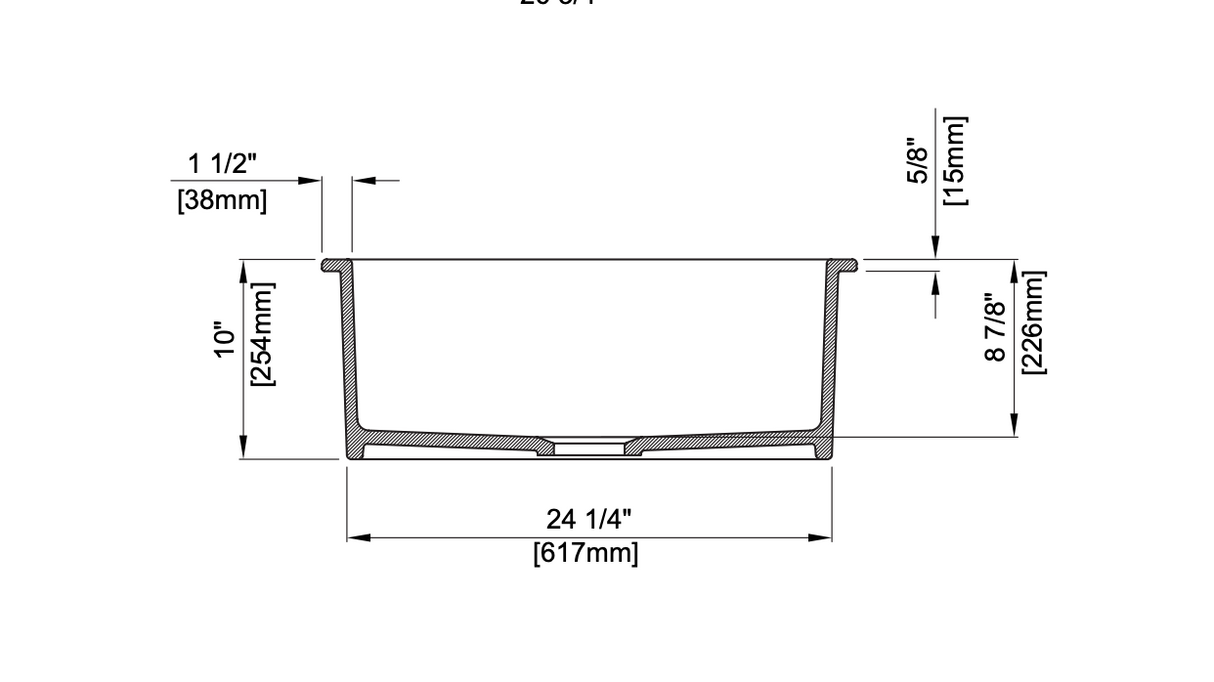 BOCCHI 1360-002-0120 Sotto Dual-mount Fireclay 27 in. Single Bowl Kitchen Sink with Protective Bottom Grid and Strainer in Matte White