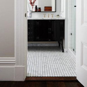 Basketweave 12" x 12" Marble Mosaic Wall Tile