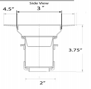 Nantucket Sinks 3 inch Utility Sink Grid Drain