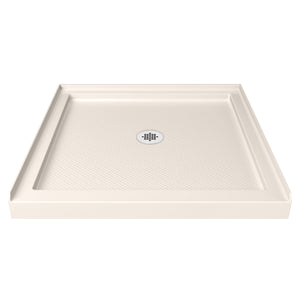 DreamLine Aqua-Q Fold 36 in. D x 36 in. W x 76 3/4 in. H Frameless Bi-Fold Shower Door in Oil Rubbed Bronze with Biscuit Kit