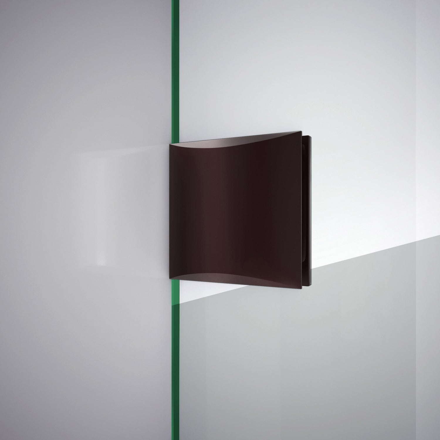 DreamLine Prism Lux 34 5/16 in. x 72 in. Fully Frameless Neo-Angle Hinged Shower Enclosure in Oil Rubbed Bronze