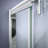 Clear Vinyl Seal with a Flexible Fin, 69 5/8 in. Length, for 1/4 in. (6 mm.) Glass Shower Door