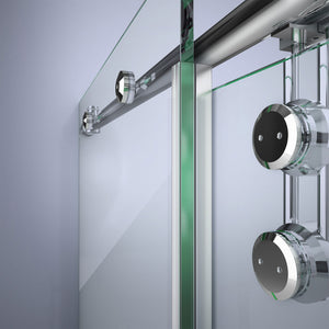 Clear Vinyl Door Seal, 96 in. Length, for 3/8 in. (10 mm.) Glass Shower Door