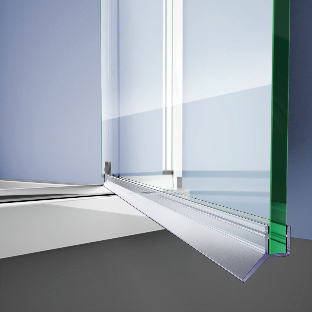 Clear Bottom Sweep Vinyl, 29 3/8 in. Length, for 1/4 in. (6 mm.) Glass Shower Door