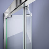 Black Magnetic Strike Vinyl, 76 in. Length, for 1/4 in. (6 mm.) Glass Shower Door