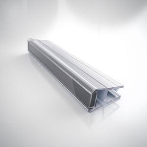 Black Magnetic Strike Vinyl, 76 in. Length, for 1/4 in. (6 mm.) Glass Shower Door