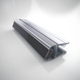 Black Magnetic Strike Vinyl, 76 in. Length, for 3/8 in. (10 mm.) Glass Shower Door