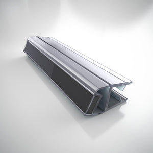 Black Magnetic Strike Vinyl, 76 in. Length, for 3/8 in. (10 mm.) Glass Shower Door