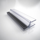 Black Magnetic Strike Vinyl, 76 in. Length, for 3/8 in. (10 mm.) Glass Shower Door