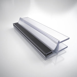 Black Magnetic Strike Vinyl, 76 in. Length, for 3/8 in. (10 mm.) Glass Shower Door