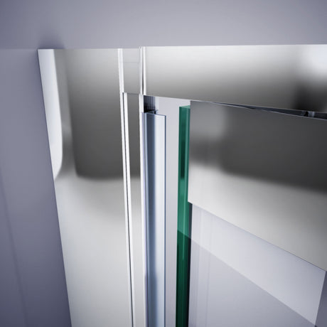 Clear Inline Strike for an Extruded Profile, 76 in. Length, for 3/8 in. (10 mm.) Glass Shower Door