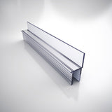 Clear Inline Strike for an Extruded Profile, 76 in. Length, for 3/8 in. (10 mm.) Glass Shower Door