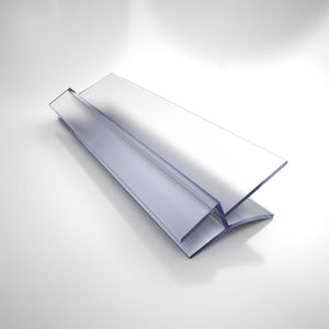 Clear Bottom Vinyl Sweep with a Deflector, 42 in. Length, for 1/4 in. (6 mm.) Glass Shower Door