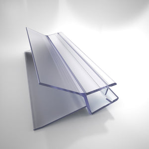 Clear Bottom Vinyl Sweep with a Deflector, 42 in. Length, for 3/8 in. (10 mm.) Glass Shower Door
