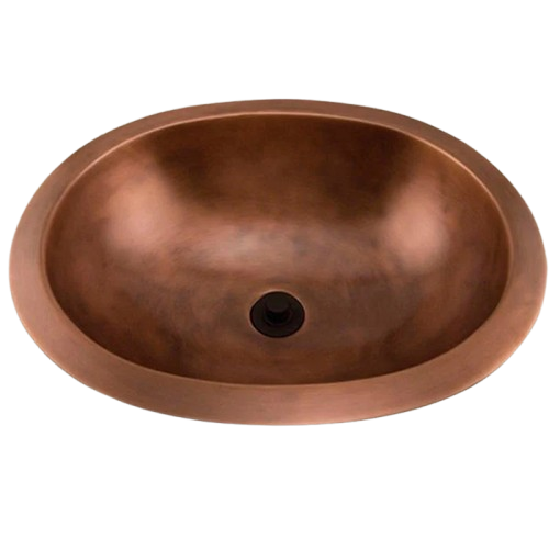 Signature Hardware 397455 Darien 19" Copper Drop In Bathroom Sink
