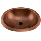 Signature Hardware 397455 Darien 19" Copper Drop In Bathroom Sink
