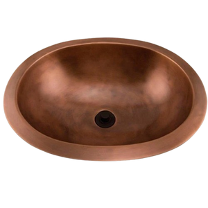 Signature Hardware 397455 Darien 19" Copper Drop In Bathroom Sink
