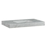 Ronbow 37" x 22" WideAppeal Marble Vanity Top - 2" Thick - Carrara White 303337-8-CW