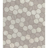 Silva oak hexagon 11.02X12.75 glass mesh mounted mosaic tile SMOT GLS SILVA6MM product shot multiple tiles angle view