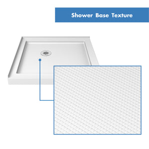 DreamLine Aqua-Q Fold 32 in. D x 32 in. W x 76 3/4 in. H Frameless Bi-Fold Shower Door in Brushed Nickel with White Acrylic Kit