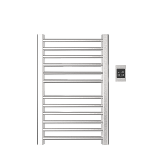 Amba Products S2132B Sirio 12-Bar Hardwired Towel Warmer - 4 x 21.5 x 33.125 in. - Brushed Finish