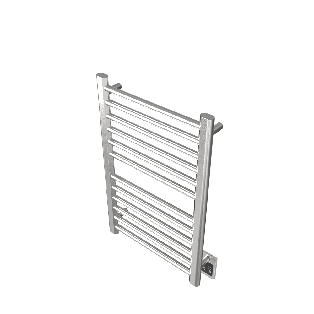 Amba Products S2132B Sirio 12-Bar Hardwired Towel Warmer - 4 x 21.5 x 33.125 in. - Brushed Finish