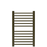 Amba Products S2132BB Sirio 12-Bar Hardwired Towel Warmer - 4 x 21.5 x 33.125 in. - Brushed Bronze Finish
