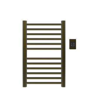 Amba Products S2132BB Sirio 12-Bar Hardwired Towel Warmer - 4 x 21.5 x 33.125 in. - Brushed Bronze Finish